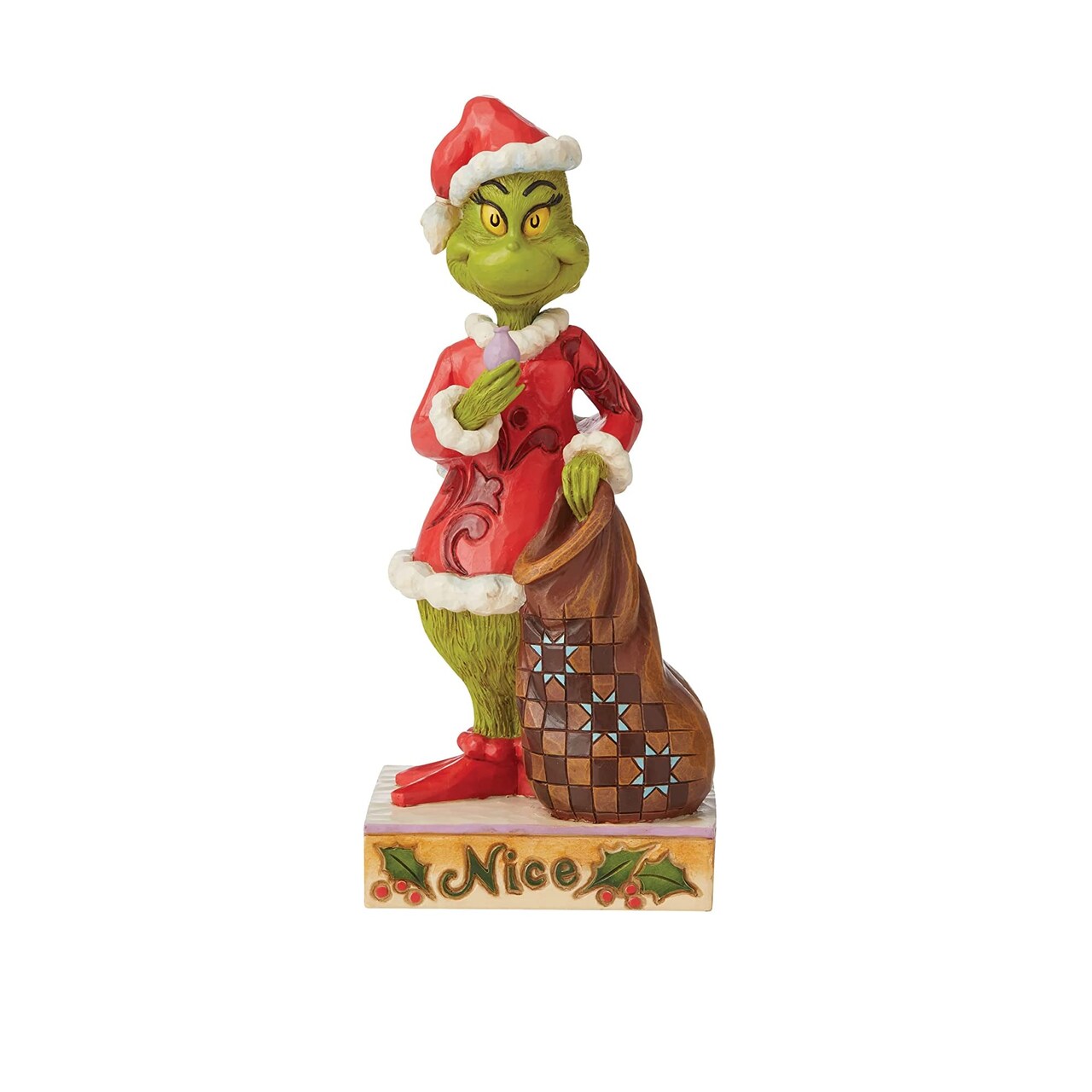 Department 56 Dept 56 Two Sided Naughty and Nice Grinch Christmas Figure